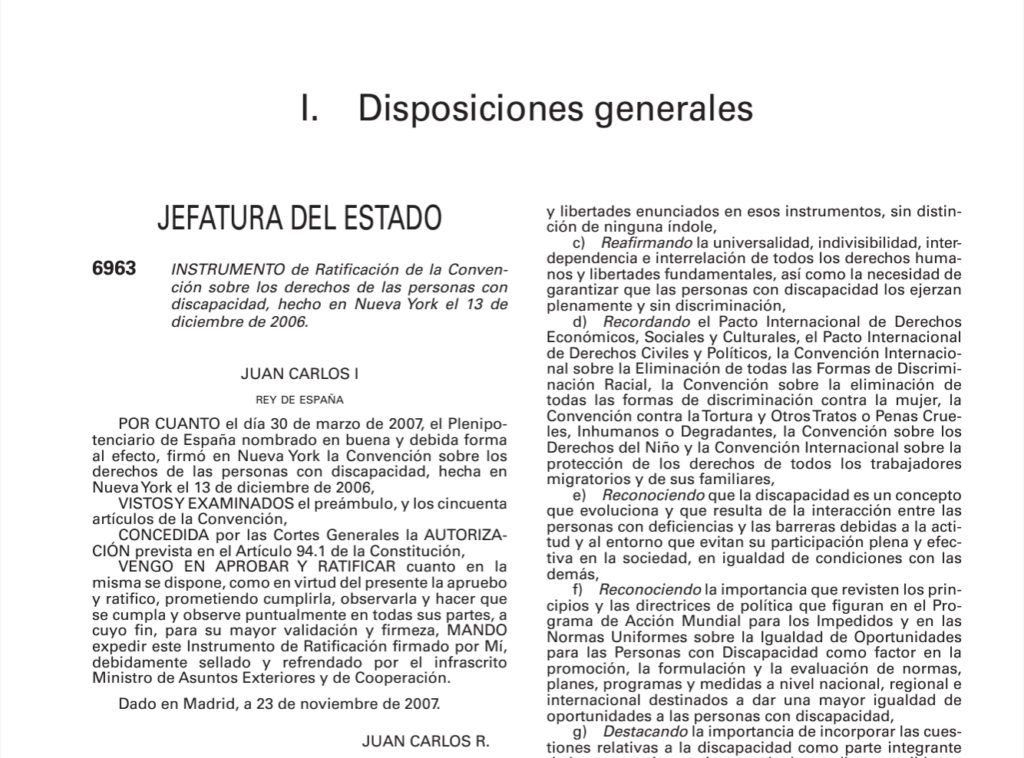 Ir a Convención Internacional de derechos de Personas con Discapacidad