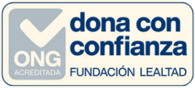 Logotipo ONG Dona con confianza - Fundación Lealtad