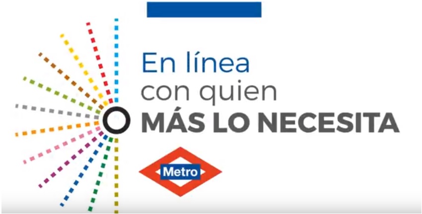 La línea 6 del Metro de Madrid despide el año colaborando con DOWN ESPAÑA