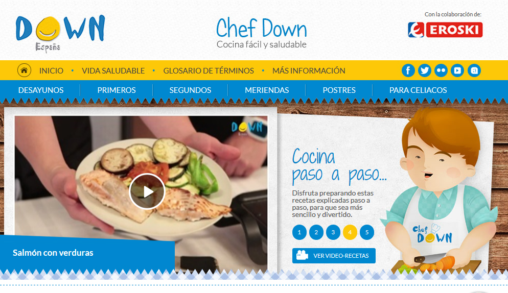 Chef Down, la web de cocina para jóvenes con síndrome de Down, recibe nuevas recetas