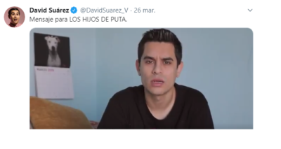 DOWN ESPAÑA pedirá a la Fiscalía que valore si los comentarios de David Suárez en Twitter constituyen un delito de odio