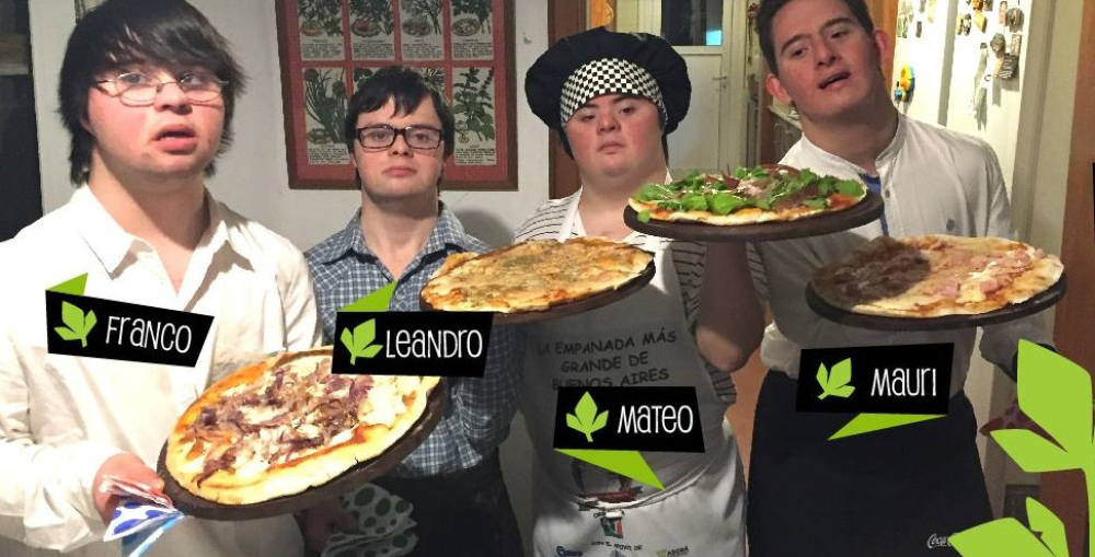 El exitoso negocio de pizza gestionado por siete jóvenes con síndrome de Down