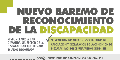 Portada post Se aprueba el nuevo baremo de reconocimiento de la discapacidad