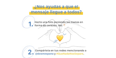 Portada post Súmate al movimiento #QueNadaNosSepare por el Día Mundial del Síndrome de Down -21M-