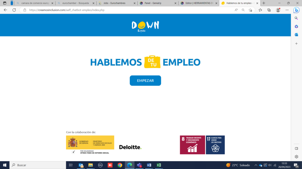 Ir al 'Chatbot «Hablemos de tu empleo» '