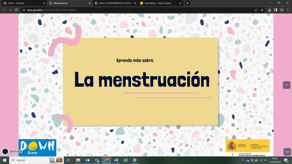 Ir al 'Aprende más sobre la menstruación '